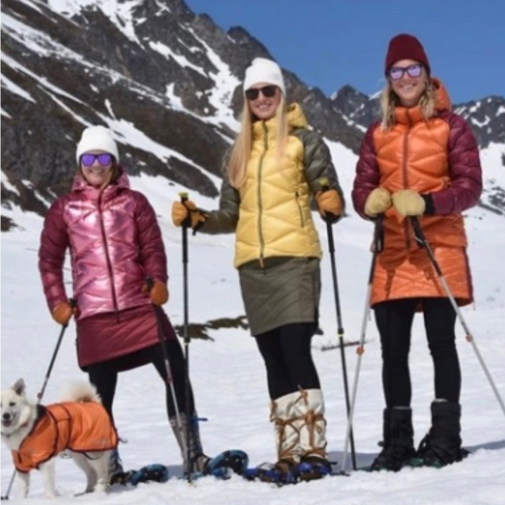 ⛄️ Skhoop down skirt EUC green medium ⛷️
